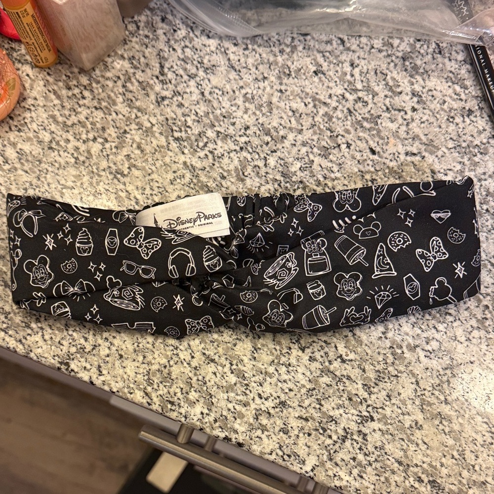 Disney Parks Black and White Icon Print Headband